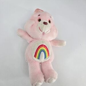 Cheer Vintage Care Bear Rainbow 14" Plush Toy Stuffed Animal Kenner 1983